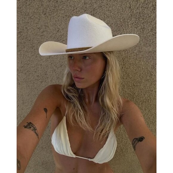 Lack of Color Ridge Cowboy in Ivory Small New Womens Western Beach festival main image 4